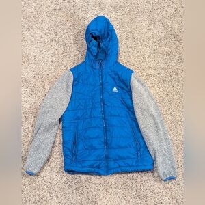 Boys Blue & Gray Reebok Hooded Jacket SZ 14/16